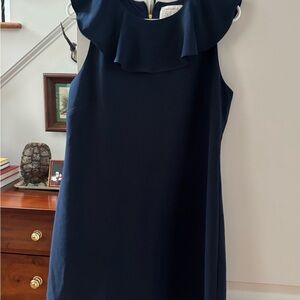 Sail to Sable Navy Ruffle Mini Dress